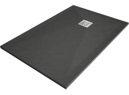 Sprchová vanička MEXEN STONE+ 80x130 cm - tmavě šedá - minerální kompozit, 44718013