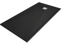Sprchová vanička MEXEN STONE+ 80x200 cm - černá - minerální kompozit, 44708020