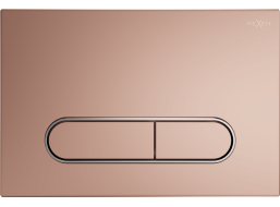 Ovládací tlačítko splachovadla Mexen Fenix 11 - rose gold - dvojčinné - plastové, 601105