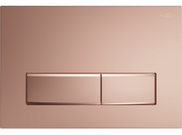 Ovládací tlačítko splachovadla Mexen Fenix 09 - rose gold - dvojčinné - plastové, 600905
