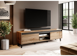 Televizní stolek NORD 2 - 170x48,5x38 cm - dub wotan/antracit