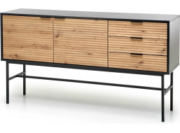Komoda MURANO - 160x40x86 cm - dub artisan/černá