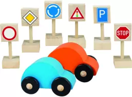 TEDDIES Autíčka s dopravními značkami