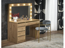 Toaletní stolek SUPERSTAR XL s LED osvětlením - dub artisan