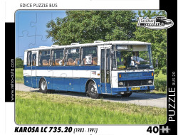 RETRO-AUTA Puzzle BUS č.20 Karosa LC 735.20 (1983 - 1991) 40 dílků