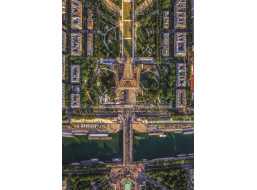 CLEMENTONI Puzzle Let nad Paříží 1500 dílků