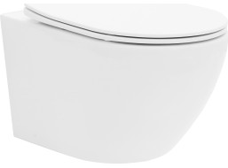 Závěsné WC Rea CARLO mini tornado rimless + Duroplast sedátko slim N