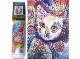 Norimpex Diamantové malování 7D Kočičí pohled 30x40 cm
