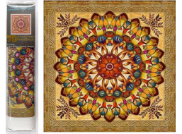 Norimpex Diamantové malování 7D Zlatá mandala 30x30 cm