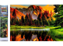Norimpex Diamantové malování Západ slunce u jezera 30x40 cm