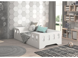 Dětská Montessori postel LAKI 160x80 cm - bílá