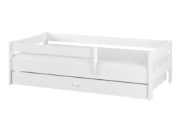Dětská postel SIMPLE se šuplíkem - bílá - 180x80 cm