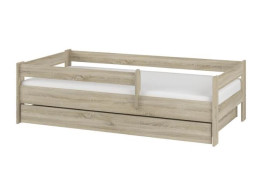 Dětská postel SIMPLE se šuplíkem - dub sonoma - 180x80 cm