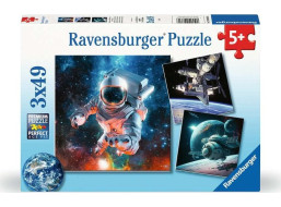 RAVENSBURGER Puzzle Prozkoumávání vesmíru 3x49 dílků
