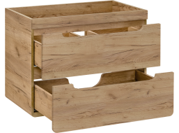 Koupelnová závěsná skříňka pod umyvadlo BÁRA 80 cm - Gold craft dub