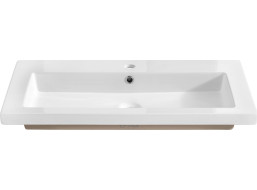 Keramické umyvadlo SPIRIT WHITE 2 100 cm - bílé