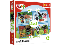 TREFL Puzzle Bing: Roční období 4v1 (12,15,20,24 dílků)