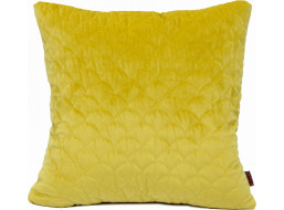 Prošívaný povlak na polštář ELITE VELVET 45x45 cm - hořčicový