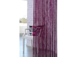 Šňůrkový závěs SPAGHETTI 90x200 cm - švestkový
