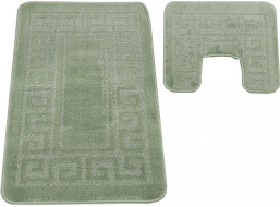 Sada koupelnových předložek s výřezem TÁŇA - greek - olivově zelená