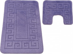 Sada koupelnových předložek s výřezem TÁŇA - greek - fialová