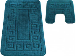 Sada koupelnových předložek s výřezem TÁŇA - greek - mořská zelená