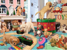 RAVENSBURGER Puzzle Štěňata XXL 150 dílků