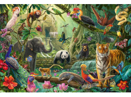 SCHMIDT Puzzle Pestrá džungle 100 dílků
