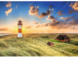 TREFL Puzzle Premium Plus Photo Odyssey: Maják Ost na ostrově Sylt 1000 dílků