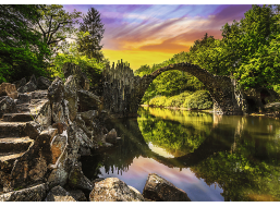 TREFL Puzzle Premium Plus Photo Odyssey: Rakotzův most v Kromlau 1000 dílků