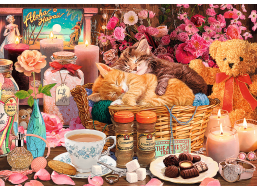 TREFL Puzzle Premium Plus Tea Time: Všechno hezké 1000 dílků