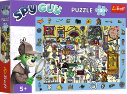 TREFL Puzzle s hledáním obrázků Spy Guy: Muzeum 100 dílků