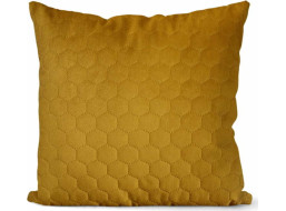 Povlak na polštář VELVET SONIC 45x45 cm - žlutý