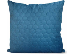 Povlak na polštář VELVET SONIC 45x45 cm - modrý