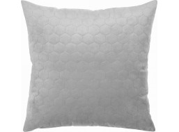 Povlak na polštář VELVET SONIC TOPAZ 43x43 cm - stříbrný
