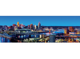 MASTERPIECES Panoramatické puzzle Cincinnati, Ohio 1000 dílků