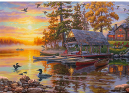 SCHMIDT Puzzle Loděnice s kánoemi 1000 dílků