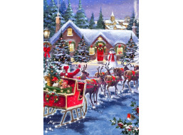 BLUEBIRD Puzzle Santa a sáně 1000 dílků