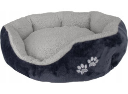 Pelíšek pro psa SNOOZY M 60 cm - šedý/grafitový