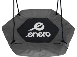 ENERO Šestihranná houpačka Čapí hnízdo Šedá (průměr 90 cm)