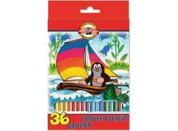 KOH-I-NOOR Šestihranné pastelky 36 ks Krtek