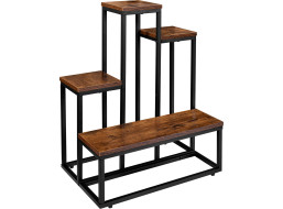 Stojan na květiny ANTIRES RUSTIC - stařený dub/černý