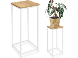 Stojan na květiny ARBEN 60 cm - dub craft/bílý