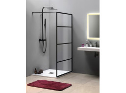 Gelco CURE BLACK sprchová zástěna 800mm, čiré sklo CB80