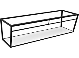 Sapho ARUBA konzole s policí 208, 4x40x49 cm, černá mat ARK210