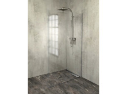 Polysan ARCHITEX LINE sada pro uchycení skla, podlaha-stěna, max. š. 1200mm, černá mat AXL2112B