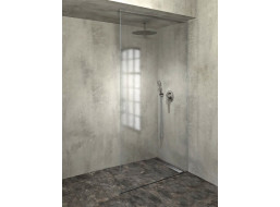 Polysan ARCHITEX LINE sada pro uchycení skla, podlaha-stěna-strop, max. š. 1200mm, leštěný hliník AL2812