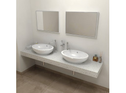Sapho TAILOR rockstone deska 170x50 cm, provedení límce R TR170R