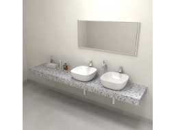 Sapho TAILOR rockstone deska 250x50 cm, provedení límce C TR250C