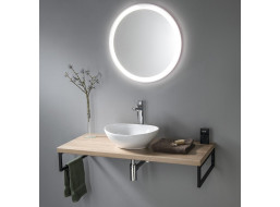 Aqualine VEGA deska pod umyvadlo 145x45cm, dub platin VG750